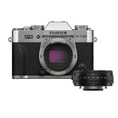 Fujifilm X-T30 III w/ XF23mm F2.8 Pancake Silver Body - Black Lens  Bundle