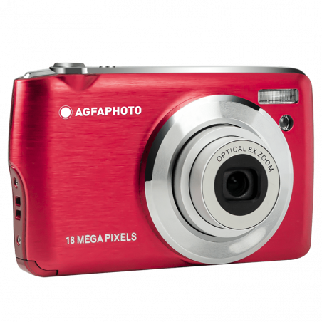 AgfaPhoto Realishot DC8200 Digital Camera - Optical Zoom X8 - Red