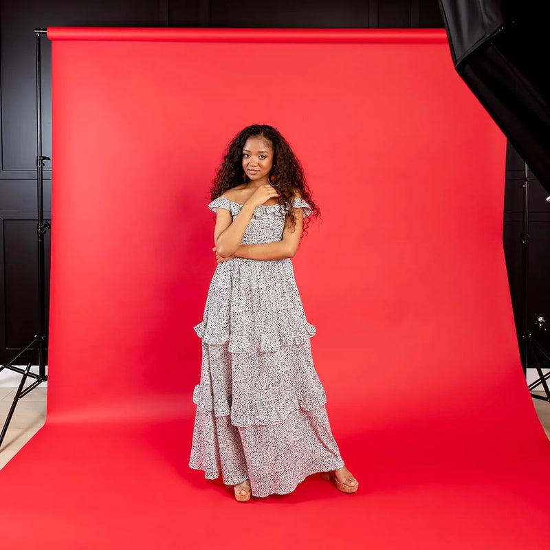 Savage 107" X 36' (12 Yard ) Seamless Paper Backdrop - Primary Red