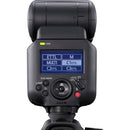 Rear view showing the high-definition LCD screen and joystick controls on the Canon Speedlite EL-5 Version 2 Flash at Best Camera Store