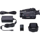 Back panel configuration of the Canon VIXIA HF G70 camcorder showing the electronic viewfinder and BP-820 battery slot at Best Cameras Store