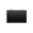 Close-up of the large rear touchscreen display on the DJI Osmo Action 6.