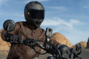 Heavy-duty clamp mount kit attached to motorcycle handlebar from Best Camera Store