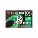Close-up of Fujifilm P6-120 tape packaging highlighting NTSC system and High Quality branding