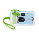FUJIFILM QuickSnap Active single-use camera displayedWITH STRAP at Best Camera Store.