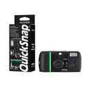 Fujifilm QuickSnap Black and White single-use film camera with its retail box from Best Camera Store.