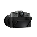 Fujifilm X-T50 Street Photography Bundle including Charcoal Silver body, 23mm lens, and premium accessories.
