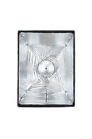 Interior view of Godox softbox with deflector plate attached in beauty dish mode