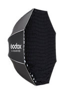47 inch Godox octa softbox with honeycomb grid attached for directional light