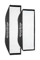 Godox softbox with black and white design on a white background