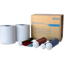 HiTi 6x8 photo paper rolls, dye-sublimation ribbons, and packaging box for P520L and P525L printers at Best Camera Store