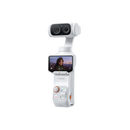 right Angled view of Insta360 Luna Ultra Stellar White handheld 8K gimbal camera