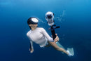 Insta360 X6 8K action camera submerged underwater showing 20m waterproofing - Best Camera Store