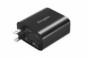 Technical specifications and regulatory markings on base of KingMa 65W GaN dual port charger by Best Camera Store