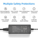 KingMa AC power supply module detailing electrical input and output specifications for safe 8.4V 3A continuous studio operation.