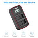 KingMa BM058 LCD Dual USB Charger for Panasonic DMW-BLC12 camera batteries, available at Best Camera Store