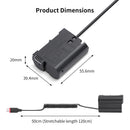 Infographic highlighting the 9V 2A USB-C Power Delivery safety parameters and smart chip protection board inside the KingMa EN-EL15 adapter.