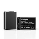 KingMa EN-EL25 1350mAh rechargeable Li-ion camera battery showing front casing and contact placement.