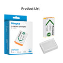 The complete retail box set including one KingMa NP-BX1 battery and its protective transport case