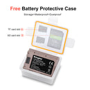 KingMa USB-C NP-FZ100 camera battery tucked neatly inside its included clear plastic protective storage box