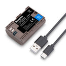 KingMa USB-C Rechargeable LP-E6 Battery for Canon Cameras with 1960mAh capacity