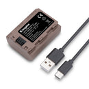 KingMa USB-C Rechargeable NP-FZ100 Battery for Sony Cameras with 2000mAh capacity