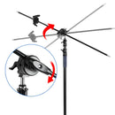 Non-reflective Vista CS11B black stand used on a professional film set to prevent light bounce.