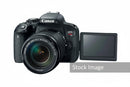 Front view of Mint condition Canon EOS Rebel T7i with 18-55mm STM lens