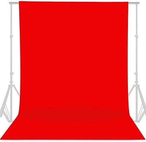 Red Backdrop  10 X 10ft  ( 3x3Mt )  Muslin Fabric - Photography Background
