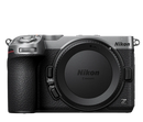 Front view of the silver Nikon Z5IIC compact mirrorless camera from Best Camera Store.