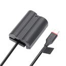 A Nikon mirrorless camera running continuously off an external portable power bank using the KingMa EN-EL15 dummy battery coupler. [Best Camera Store]