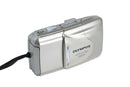 Compact body view with sliding shell closed on mint Olympus Stylus Epic Zoom 80 35mm color camera at Best Camera Store