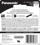 Panasonic CR123A 3V battery rear packaging specifications sold by Best Camera Store