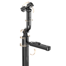 VIP Q625 side profile detail of collapsed phone tripod handle and controls, at Best Camera Store
