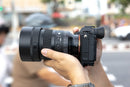Sigma 85mm f1.2 DG Art lens mounted on full frame camera body - Best Camera Store