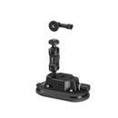 Close-up of the manual vacuum pump security system and safety red line indicator on the SmallRig action camera mount.