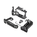 Close-up of the ultra-lightweight SmallRig Rhinoceros cage showcasing the sleek form-fitting design and 3-point locking system.