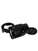 Used Sony FE 24-70mm f/4 ZA OSS Full Frame E-mount lens, showing front element and Zeiss branding.