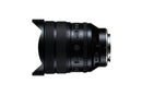 Side profile of the Tamron 12-20mm F2.8 ultra-wide zoom lens featuring the integrated lens hood, focus ring, and manual control switches, sold at Best Camera Store.