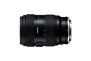 Close-up of the built-in USB-C port and Focus Set button on the Tamron 35-100mm f/2.8 lens barrel.
