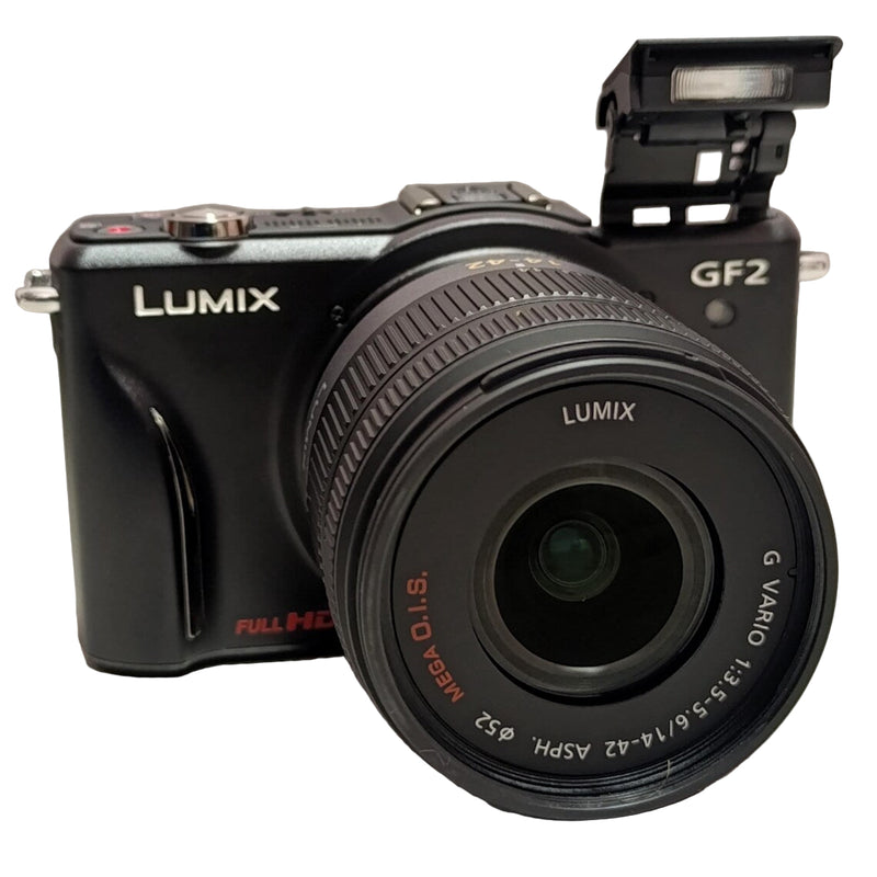 Panasonic Lumix GF2 Camera Body with 14-42mm G Vario Lens – Compact Kit (USED)
