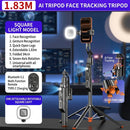 VIP Q575TK 1.83m AI Face Tracking Tripod with detachable bi-color square LED light model at Best Camera Store