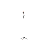 Side angle view of VIP Q575TK 1.83m tripod standing with smartphone mount at Best Camera Store