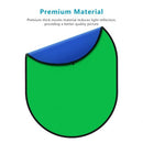 Chromakey Collapsible Backdrop Green Blue , Reversible Background 5'x7'/150 x 200cm