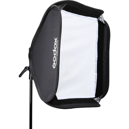 Godox S2 Speedlite Bracket with Softbox, Grid & Carrying Bag Kit (23.6 x 23.6") 60X60CM