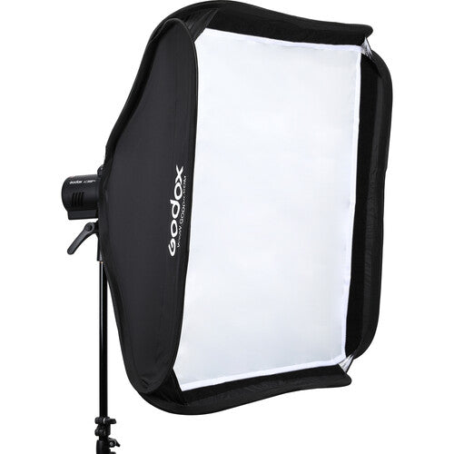 Godox S2 Speedlite Bracket with Softbox, Grid & Carrying Bag 31.5 x 31.5"