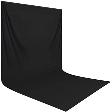 Black  Backdrop for Photography 10 X 20ft Muslin fabric