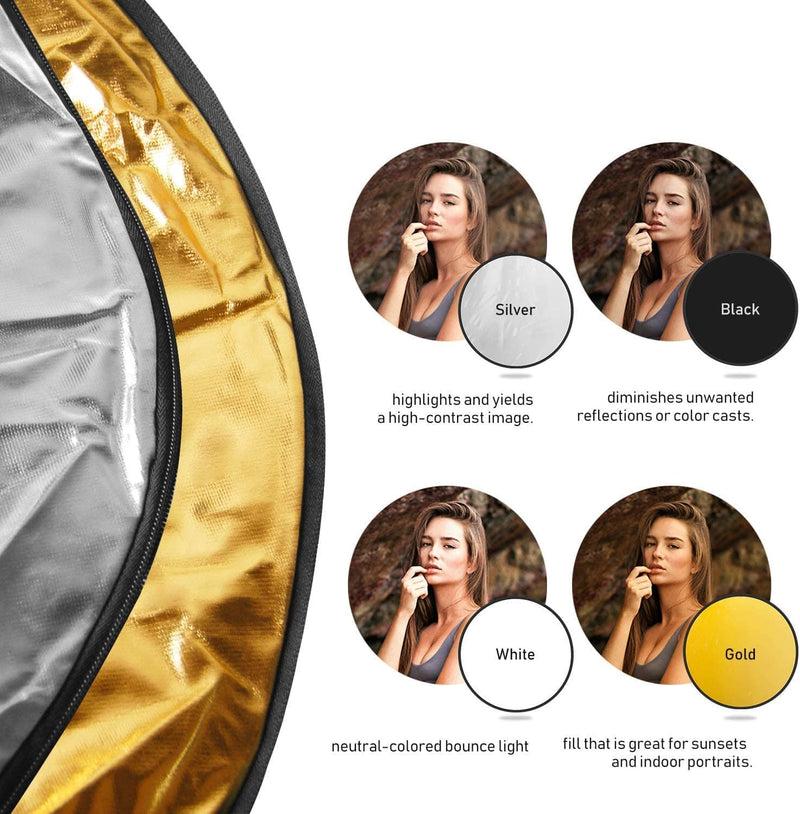 REFLECTOR DISC 32" / 80CM 5 IN 1 FOLDING WITH CASE