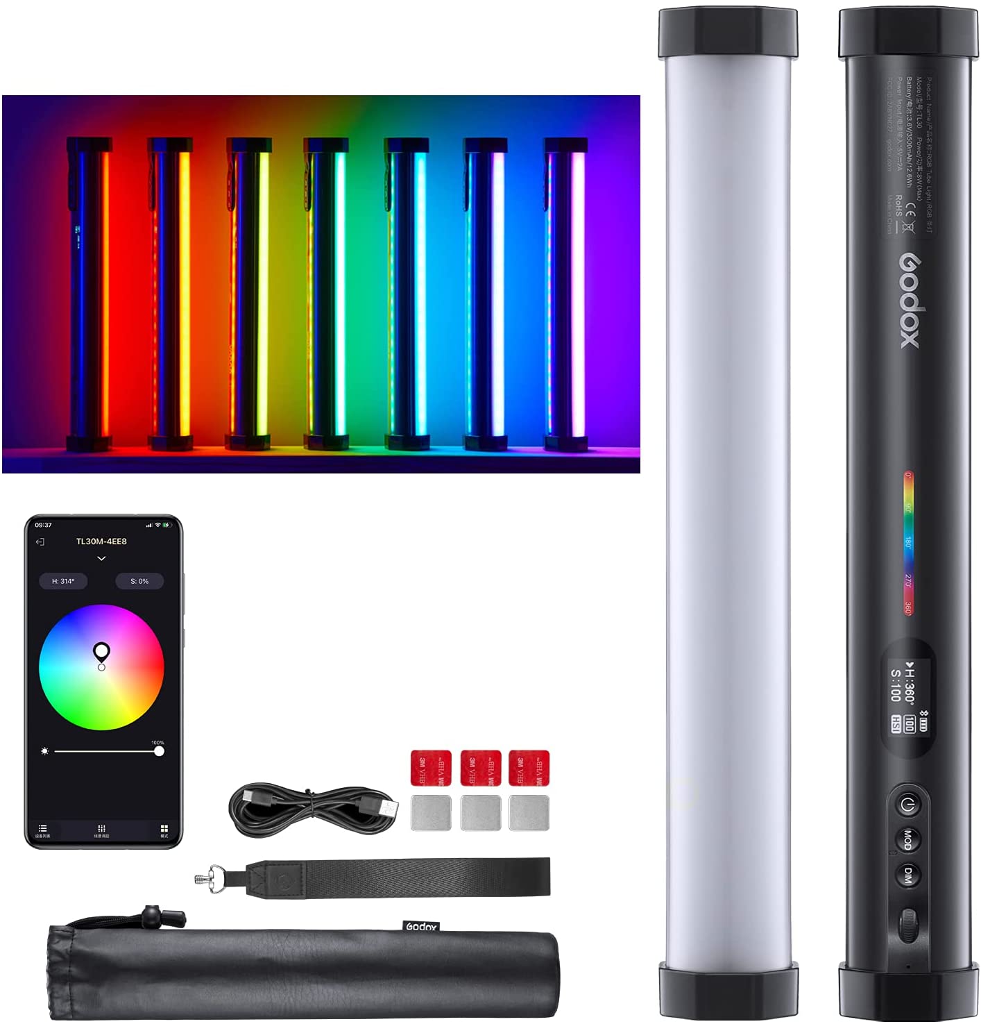 Godox TL30 RGB Tube Led light | Best Camera Store Canada – Best
