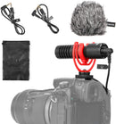 BOYA BY-MM1+ Camera-Mount Super-Cardioid Condenser Shotgun Microphone for Phones and Cameras  with Headphone Jack